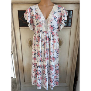 NWT Suzanne Betro Plus Sized Floral Hyper Feminine Cottagecore Maxi | Sz 3X